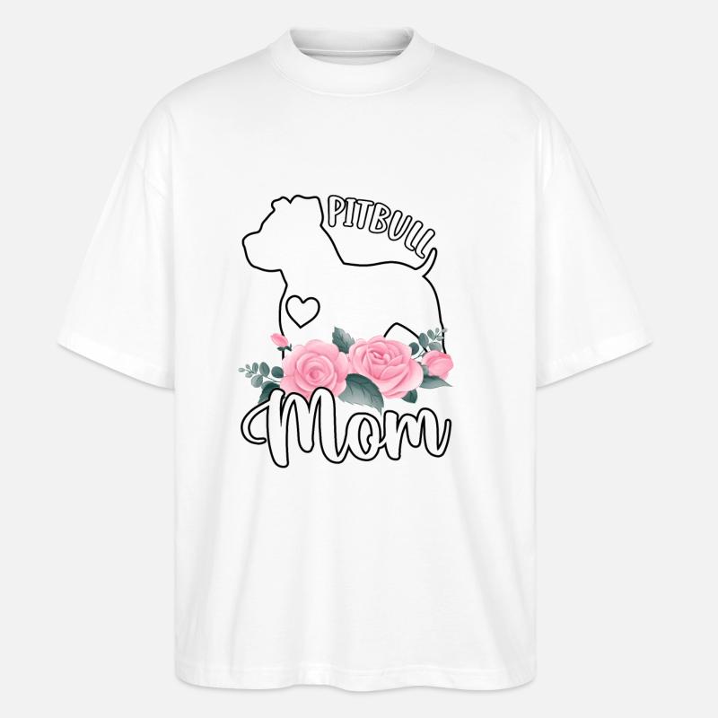 Maman Pitbull - T-shirt bio Blaster 2.0 coupe oversize Stanley/Stella Unisexe - blanc