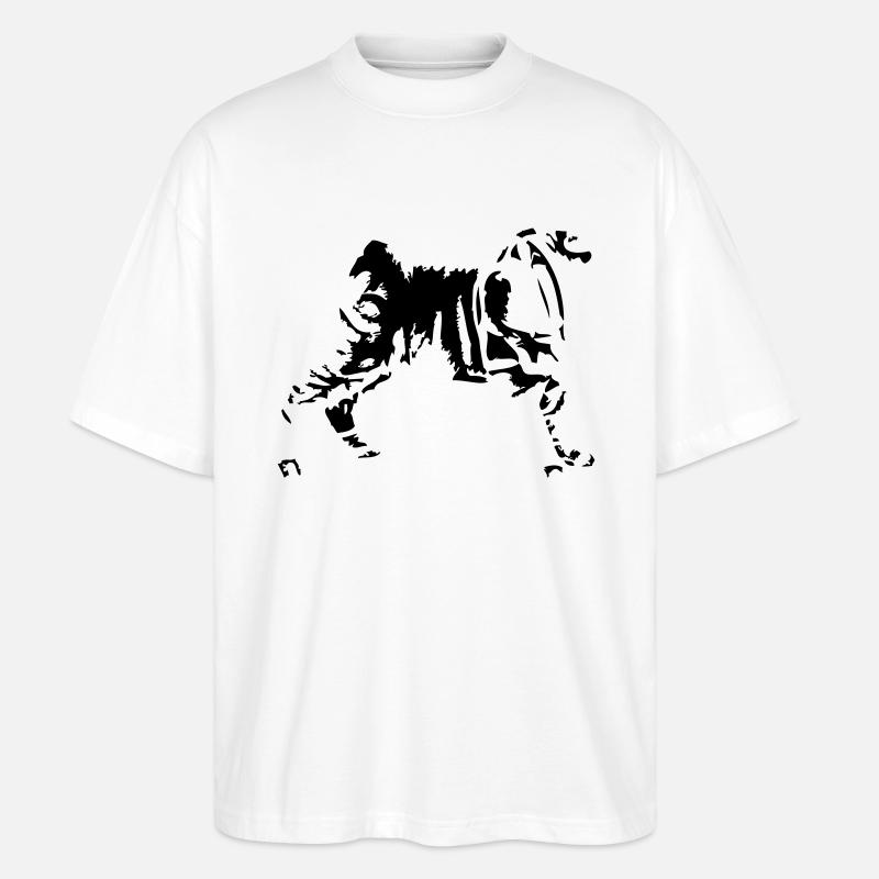 shar-pei - Stanley/Stella Oversized Unisex Bio T-Shirt Blaster 2.0 - Weiß