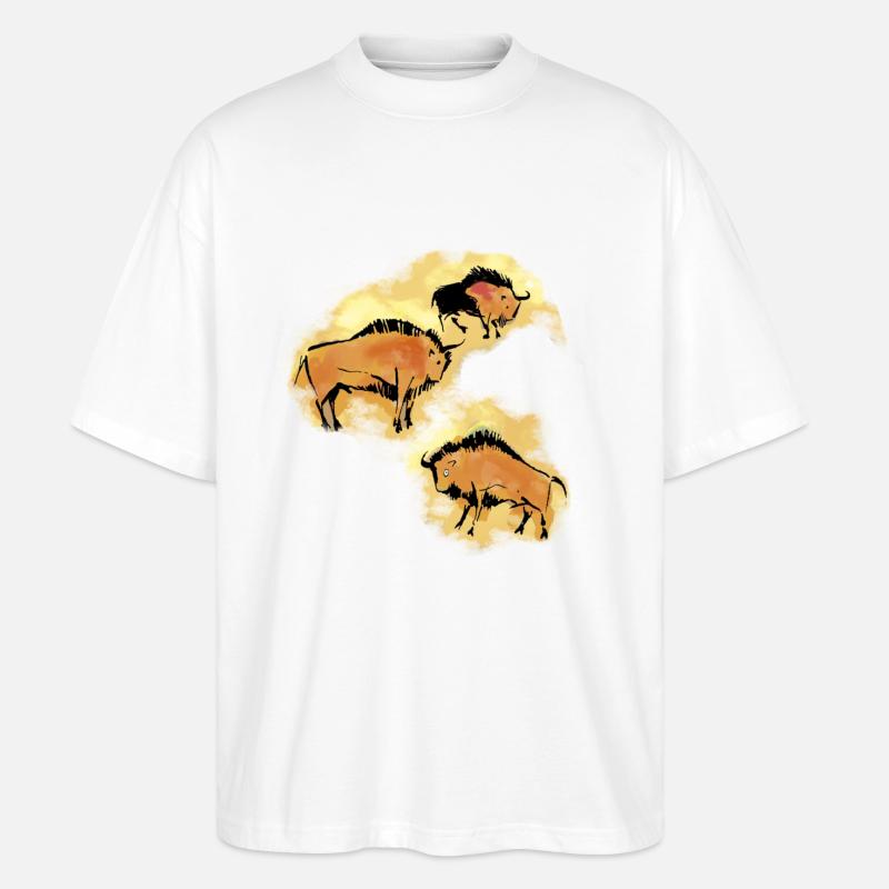 Bison - T-shirt bio Blaster 2.0 coupe oversize Stanley/Stella Unisexe - blanc