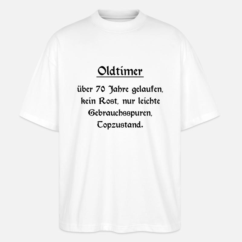 Oldtimer - 70 Anniversaire - T-shirt bio Blaster 2.0 coupe oversize Stanley/Stella Unisexe - blanc