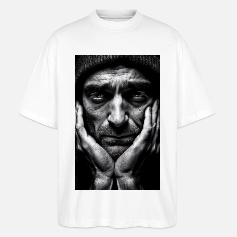 Thinking Guy - Stanley/Stella Oversized Unisex Bio T-Shirt Blaster 2.0 - Weiß