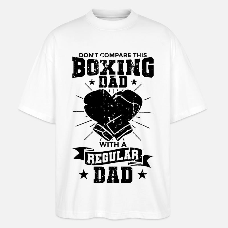 Boxer Vater - Stanley/Stella Oversized Unisex Bio T-Shirt Blaster 2.0 - Weiß