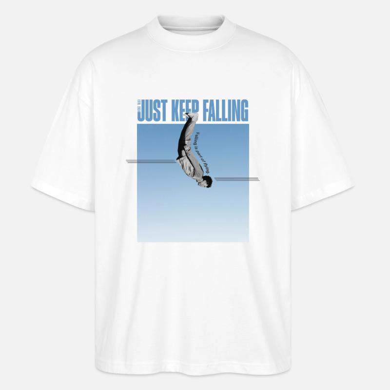 Skys Falling - Stanley/Stella Oversized Unisex Bio T-Shirt Blaster 2.0 - Weiß