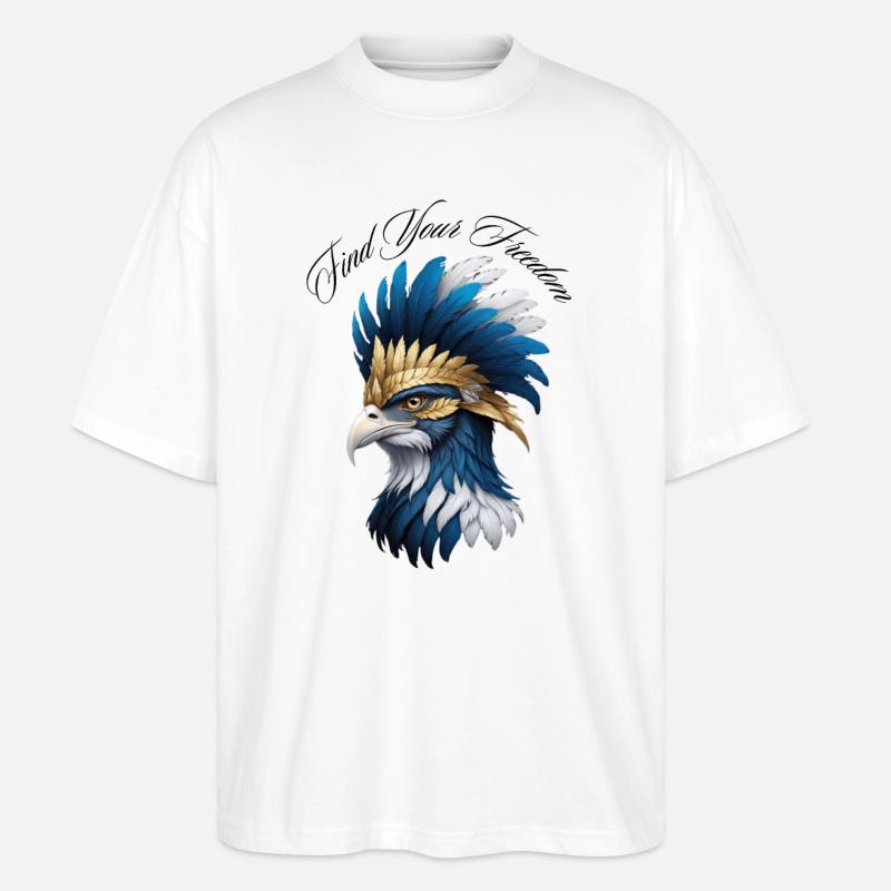 Trouvez votre liberté - T-shirt bio Blaster 2.0 coupe oversize Stanley/Stella Unisexe - blanc