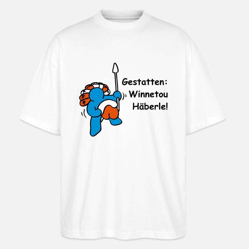 Winnetou Häberle - Stanley/Stella Oversized Unisex Bio T-Shirt Blaster 2.0 - Weiß