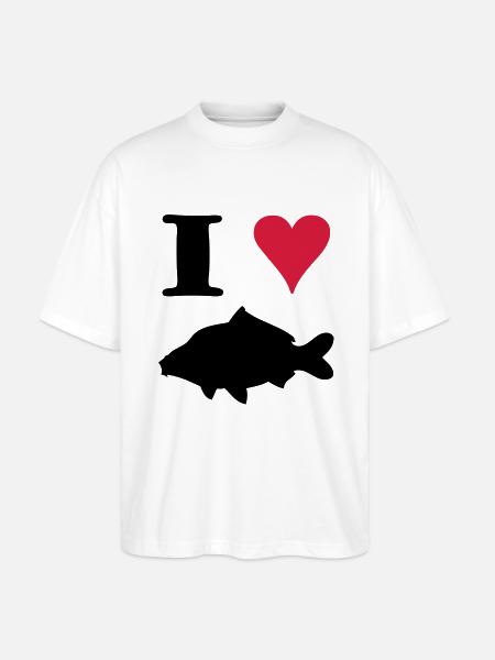 I Love Carp ! - T-shirt bio Blaster 2.0 coupe oversize Stanley/Stella Unisexe - blanc