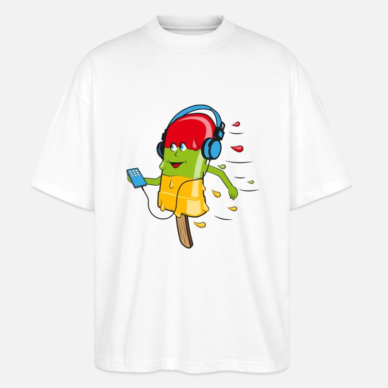 Melting Ice - Stanley/Stella Oversized Unisex Bio T-Shirt Blaster 2.0 - Weiß
