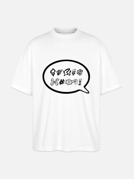 Explétif - T-shirt bio Blaster 2.0 coupe oversize Stanley/Stella Unisexe - blanc