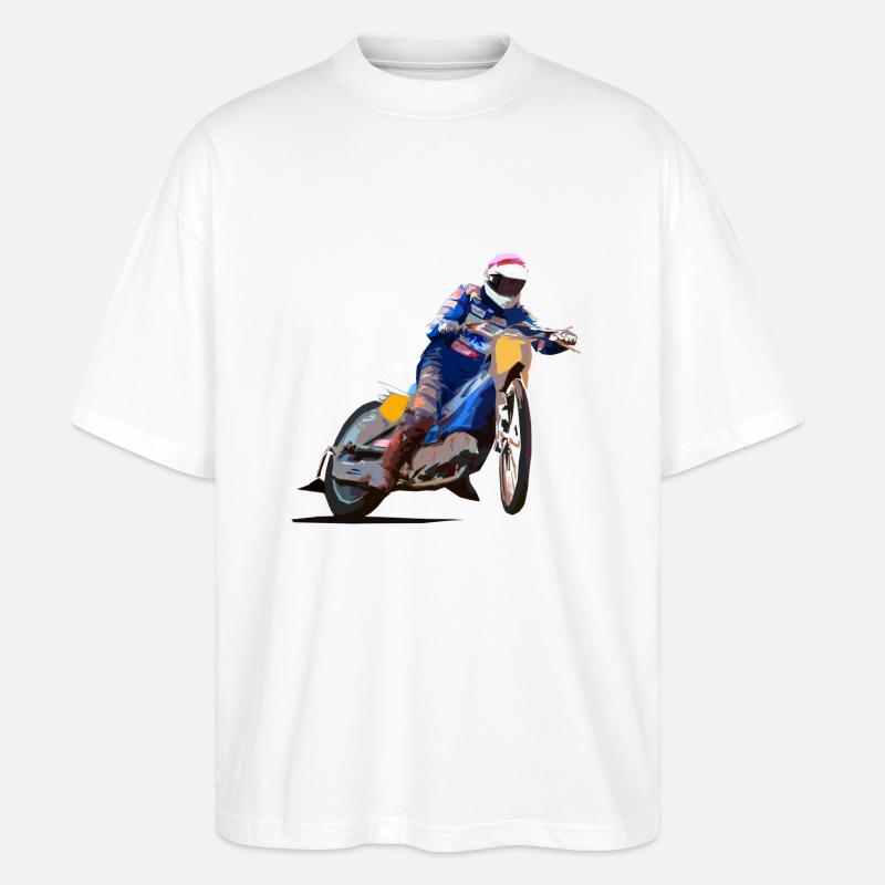 Speedway Racing - Stanley/Stella Oversized Unisex Bio T-Shirt Blaster 2.0 - Weiß
