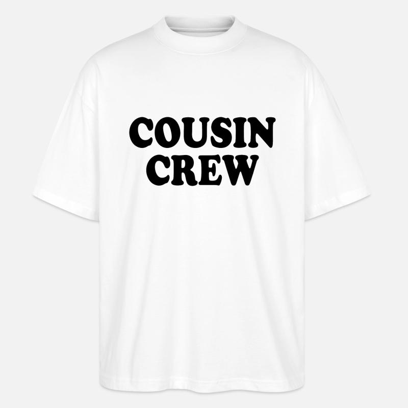 Cousin crew - Stanley/Stella Oversized Unisex Bio T-Shirt Blaster 2.0 - Weiß