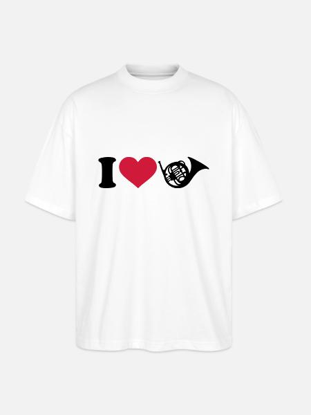 Waldhorn - Stanley/Stella Oversized Unisex Bio T-Shirt Blaster 2.0 - Weiß