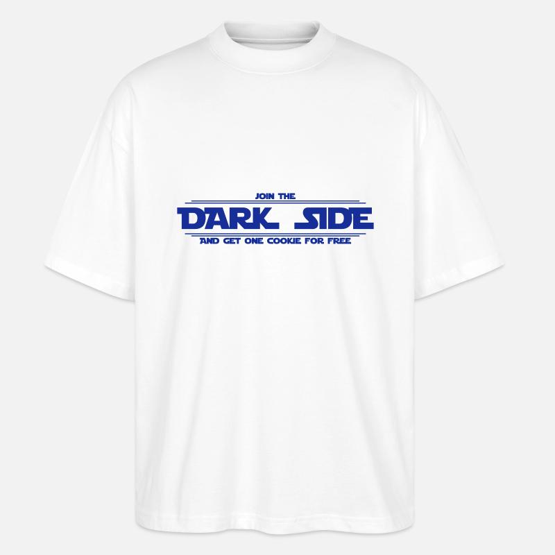Dark Side - Stanley/Stella Oversized Unisex Bio T-Shirt Blaster 2.0 - Weiß