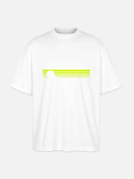 sunset hills - Stanley/Stella Oversized Unisex Bio T-Shirt Blaster 2.0 - Weiß