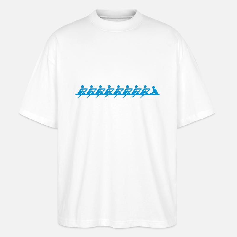 Rudern - Stanley/Stella Oversized Unisex Bio T-Shirt Blaster 2.0 - Weiß
