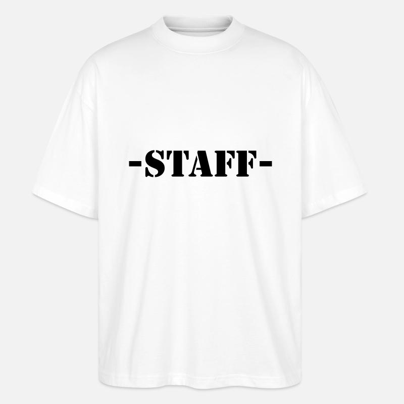 staff - Stanley/Stella Oversized Unisex Bio T-Shirt Blaster 2.0 - Weiß