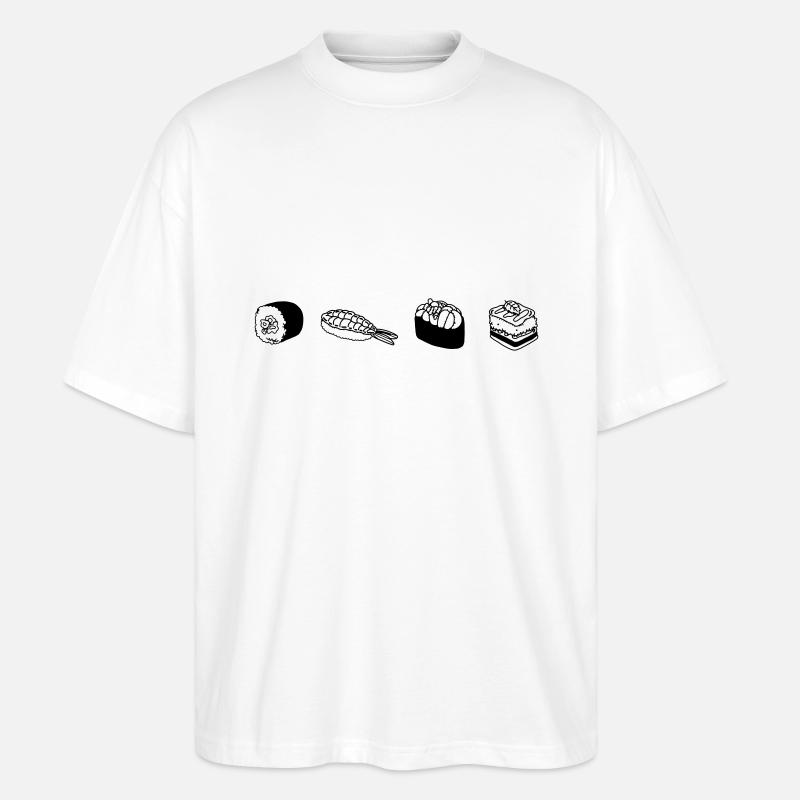 Sushi - Stanley/Stella Oversized Unisex Bio T-Shirt Blaster 2.0 - Weiß
