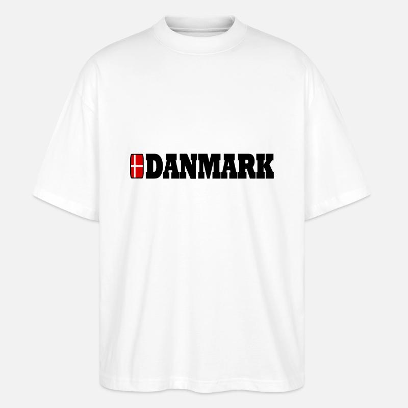 Dänemark - Stanley/Stella Oversized Unisex Bio T-Shirt Blaster 2.0 - Weiß