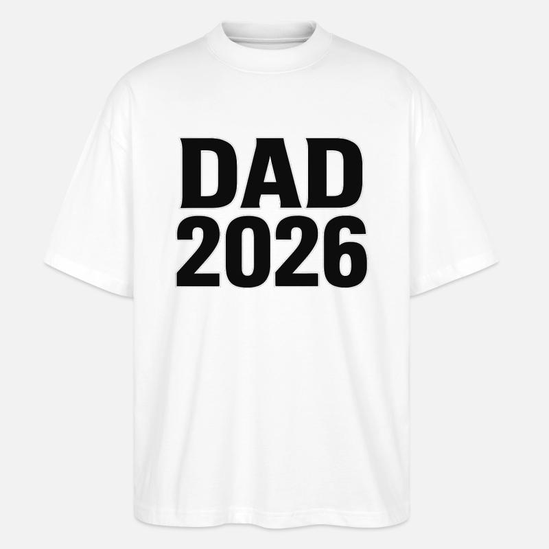 Dad 2026 - Stanley/Stella Oversized Unisex Bio T-Shirt Blaster 2.0 - Weiß