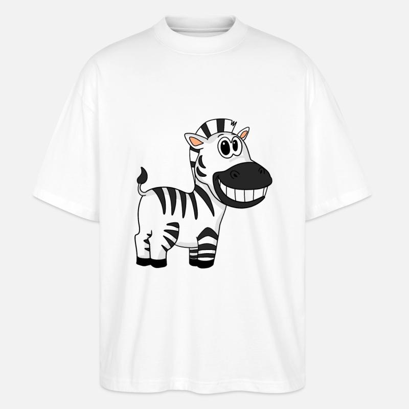 Zebra - Stanley/Stella Oversized Unisex Bio T-Shirt Blaster 2.0 - Weiß
