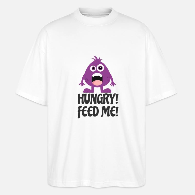 Hunger - Stanley/Stella Oversized Unisex Bio T-Shirt Blaster 2.0 - Weiß