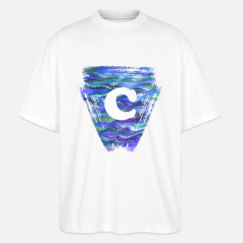 Triangle E 103 C - Stanley/Stella Oversized Unisex Organic T-shirt Blaster 2.0 - white