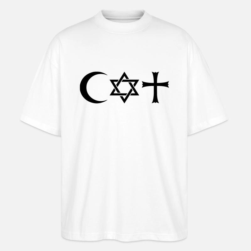 coexist - Stanley/Stella Oversized Unisex Bio T-Shirt Blaster 2.0 - Weiß