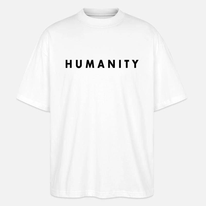 Humanity - Stanley/Stella Oversized Unisex Organic T-shirt Blaster 2.0 - white