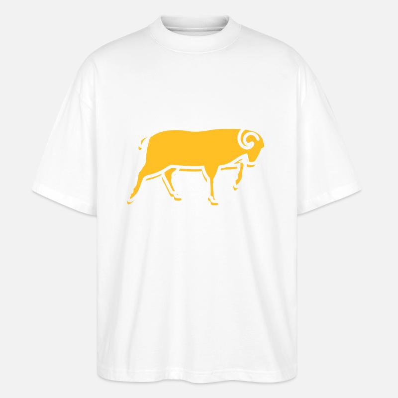 A Running Ram - T-shirt bio Blaster 2.0 coupe oversize Stanley/Stella Unisexe - blanc