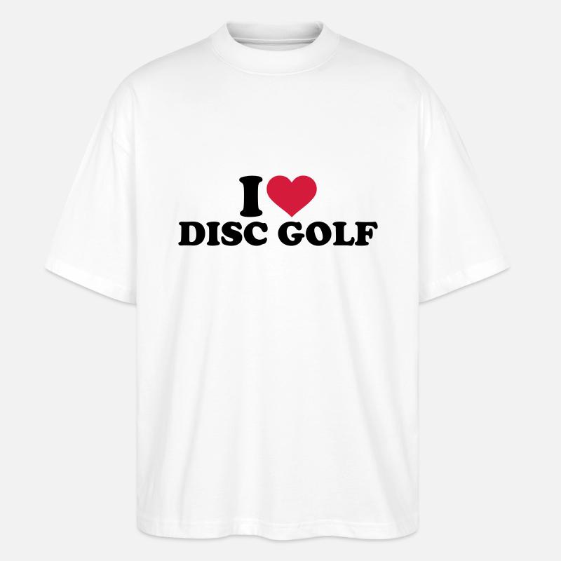 I love Disc Golf - T-shirt bio Blaster 2.0 coupe oversize Stanley/Stella Unisexe - blanc