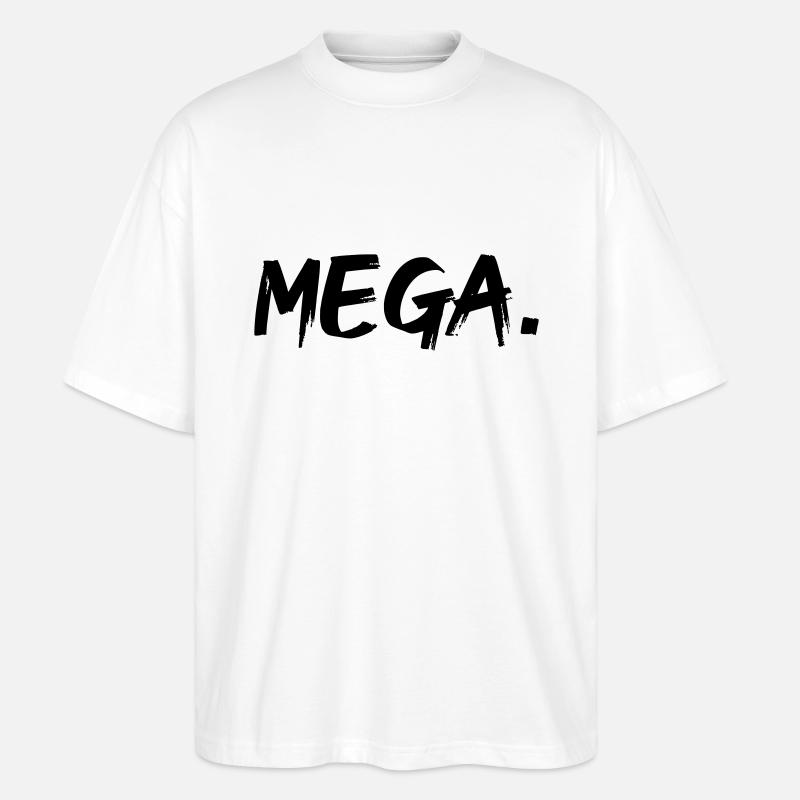 mega - Stanley/Stella Oversized Unisex Bio T-Shirt Blaster 2.0 - Weiß