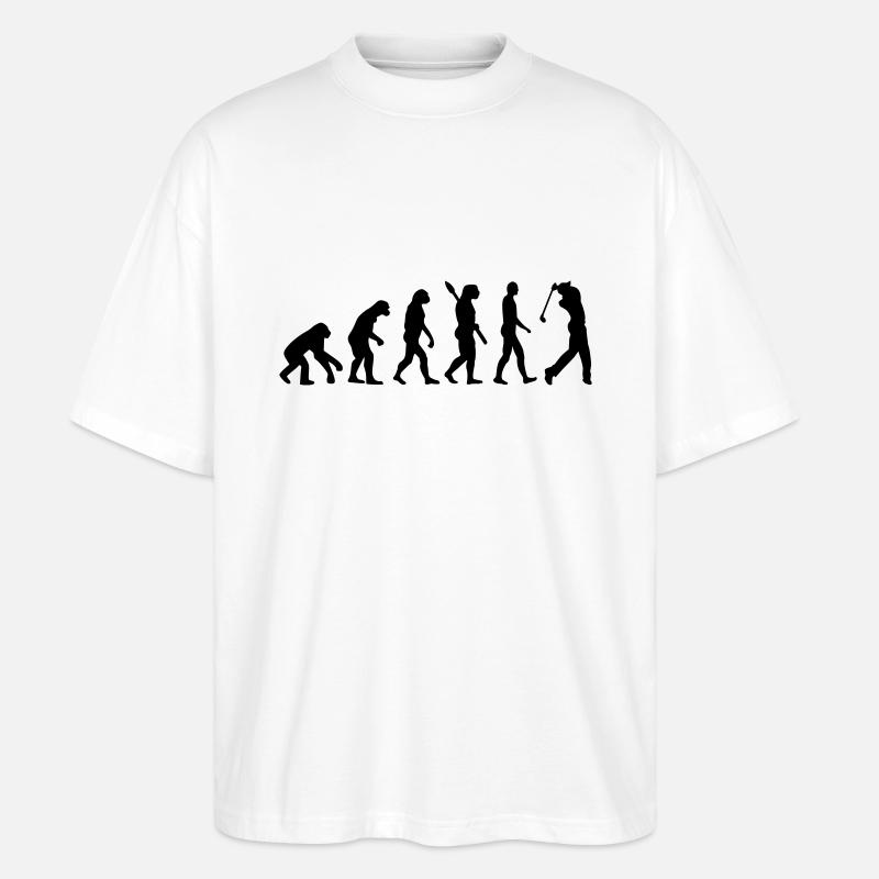 Evolution Golf - Stanley/Stella Oversized Unisex Organic T-shirt Blaster 2.0 - white