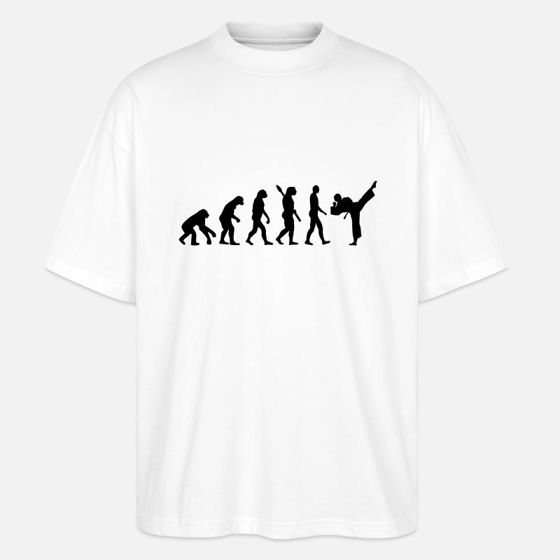 Evolution Karate - Stanley/Stella Oversized Unisex Organic T-shirt Blaster 2.0 - white