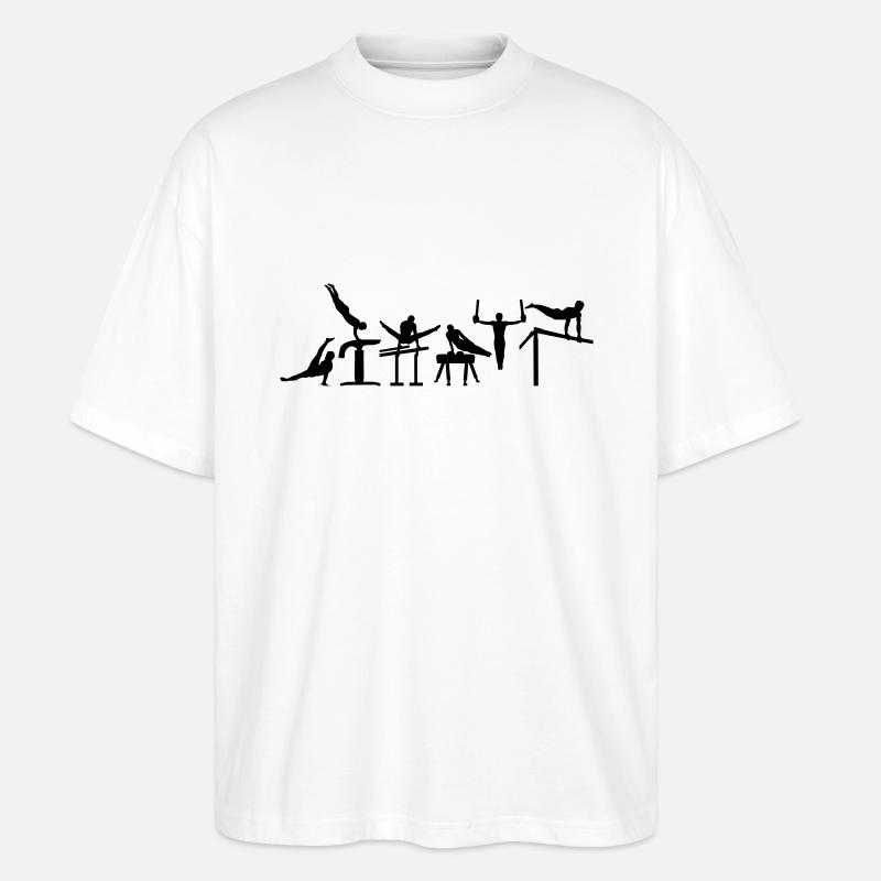 Turnen - Stanley/Stella Oversized Unisex Bio T-Shirt Blaster 2.0 - Weiß