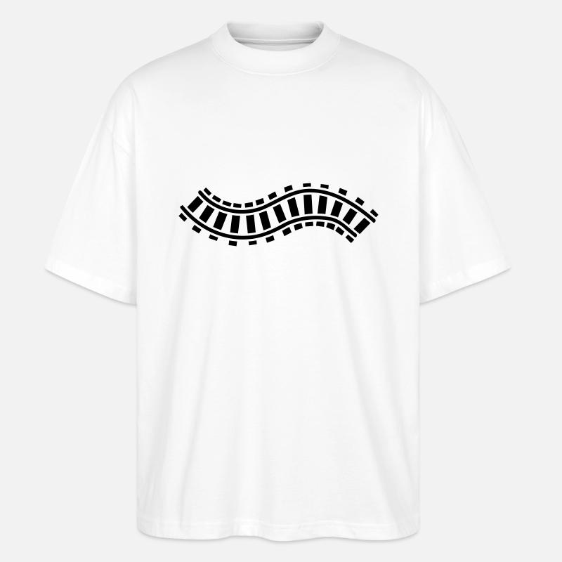 Schiene - Stanley/Stella Oversized Unisex Bio T-Shirt Blaster 2.0 - Weiß