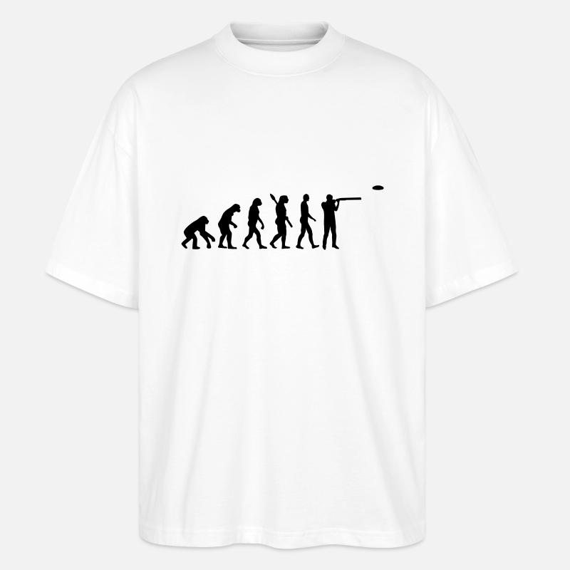 Tontaubenschießen - Stanley/Stella Oversized Unisex Bio T-Shirt Blaster 2.0 - Weiß