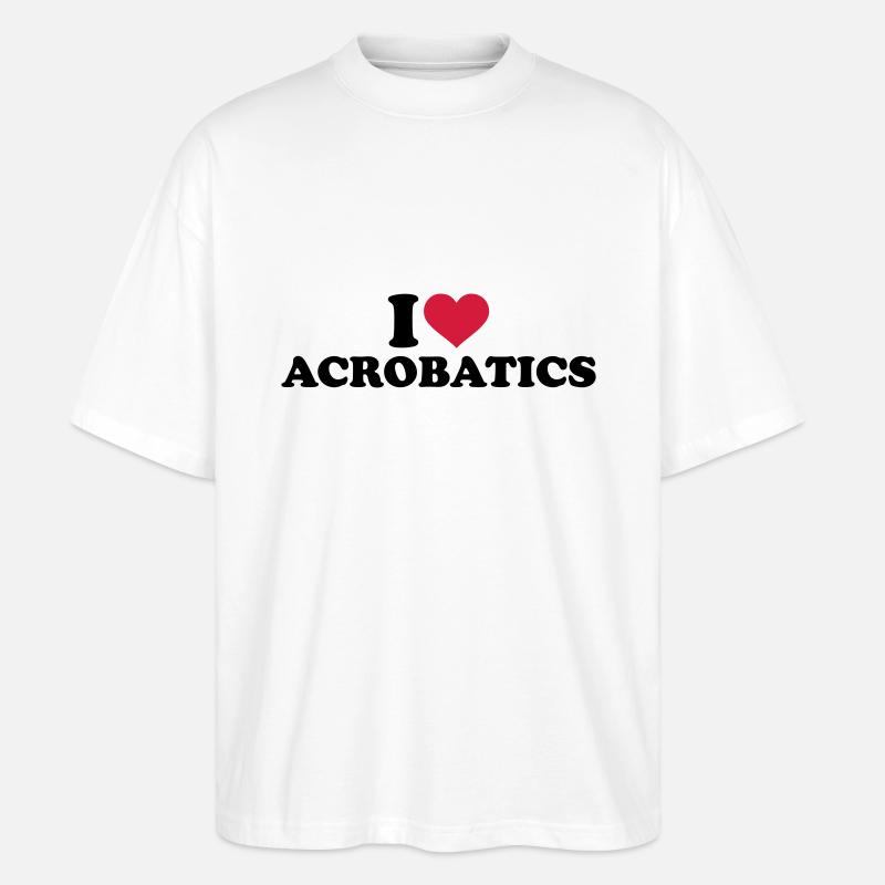 Akrobatik - Stanley/Stella Oversized Unisex Bio T-Shirt Blaster 2.0 - Weiß