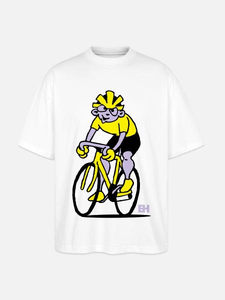 Cyclist - Cycling - Stanley/Stella Oversized Unisex Organic T-shirt Blaster 2.0 - white