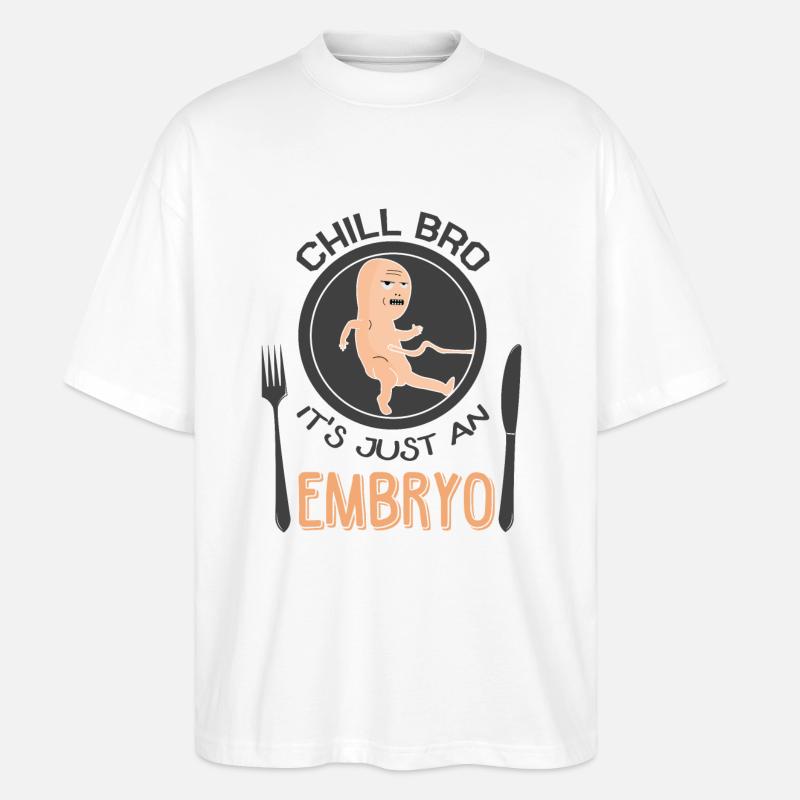 Black humor provocative - Stanley/Stella Oversized Unisex Organic T-shirt Blaster 2.0 - white