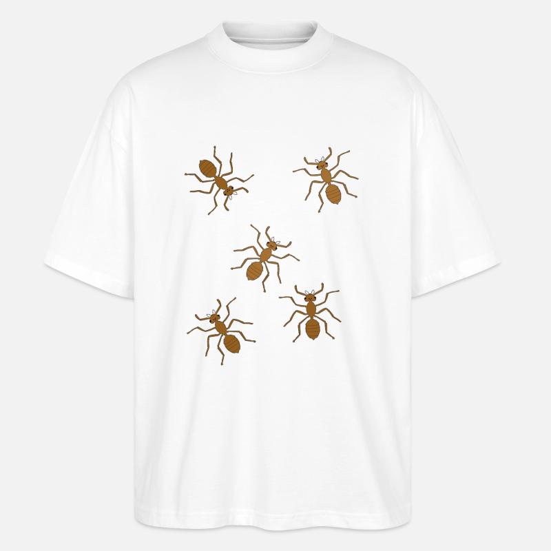 fourmis insectes insecte fourmi - T-shirt bio Blaster 2.0 coupe oversize Stanley/Stella Unisexe - blanc