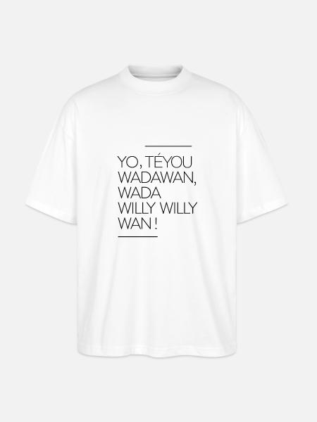 Wanabe yaourt - T-shirt bio Blaster 2.0 coupe oversize Stanley/Stella Unisexe - blanc