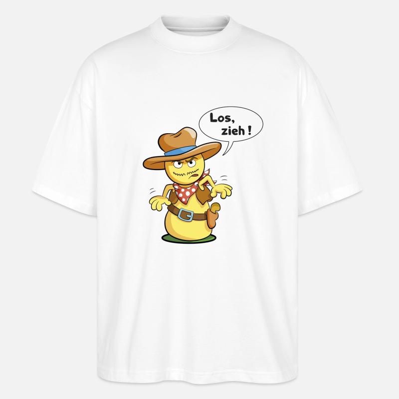 Los zieh - Stanley/Stella Oversized Unisex Bio T-Shirt Blaster 2.0 - Weiß