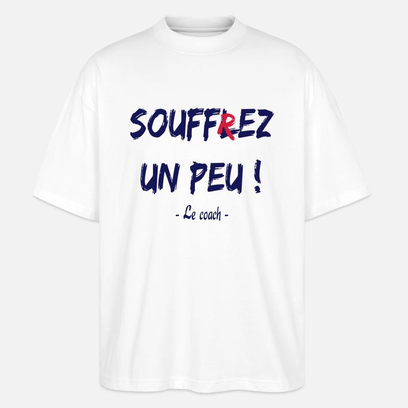 Soufflez un peu - Stanley/Stella Oversized Unisex Bio T-Shirt Blaster 2.0 - Weiß