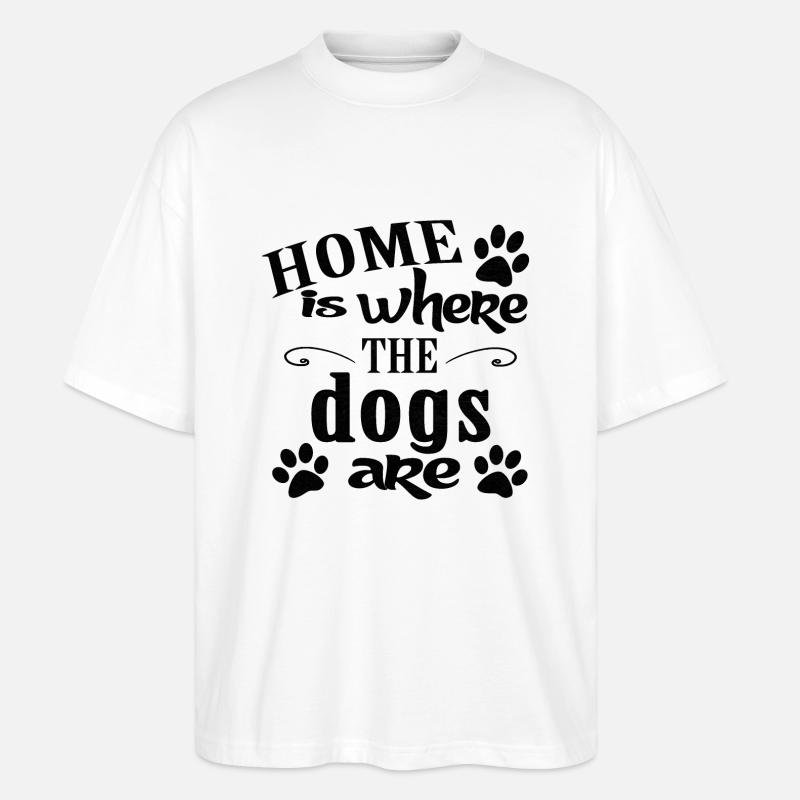 Chiens de chien - T-shirt bio Blaster 2.0 coupe oversize Stanley/Stella Unisexe - blanc