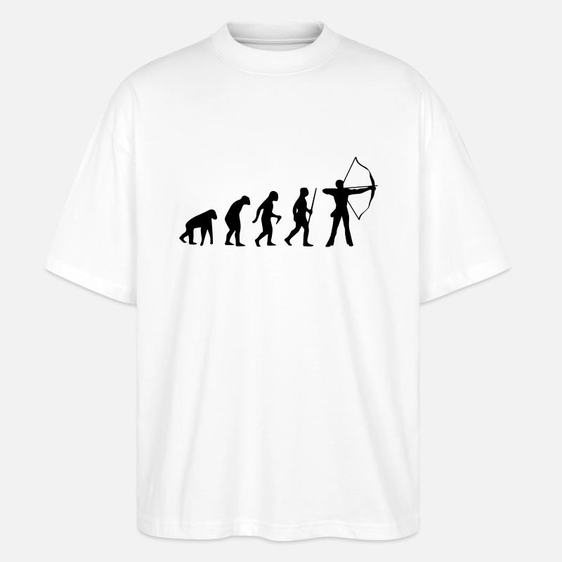 ARCHERY EVOLUTION! - Stanley/Stella Oversized Unisex Organic T-shirt Blaster 2.0 - white
