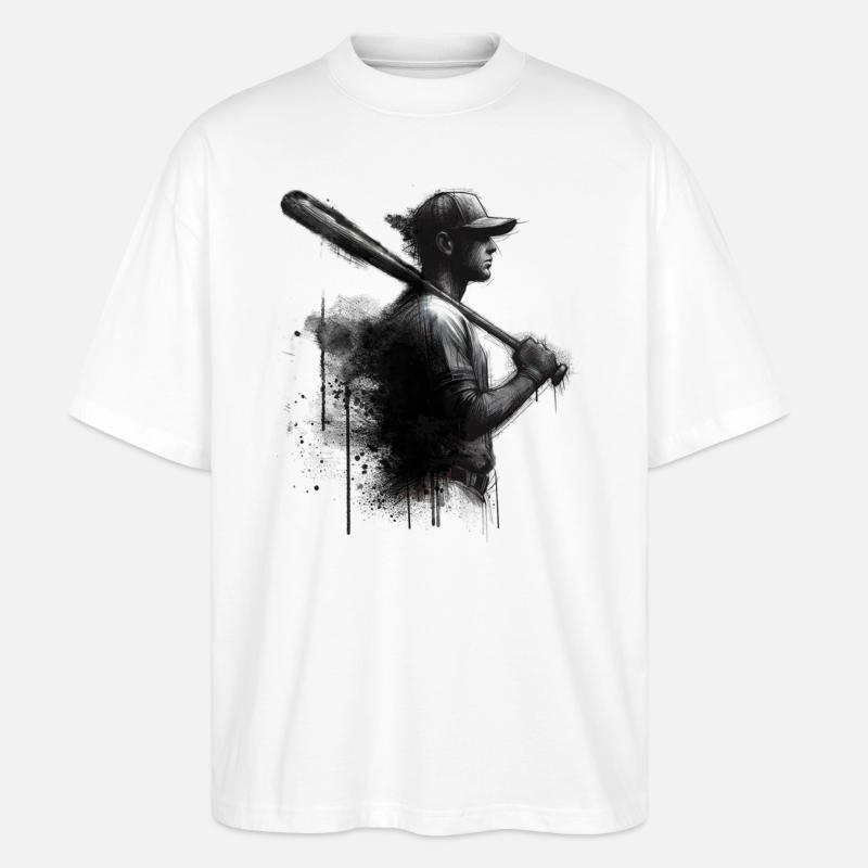 Baseball - Stanley/Stella Oversized Unisex Bio T-Shirt Blaster 2.0 - Weiß