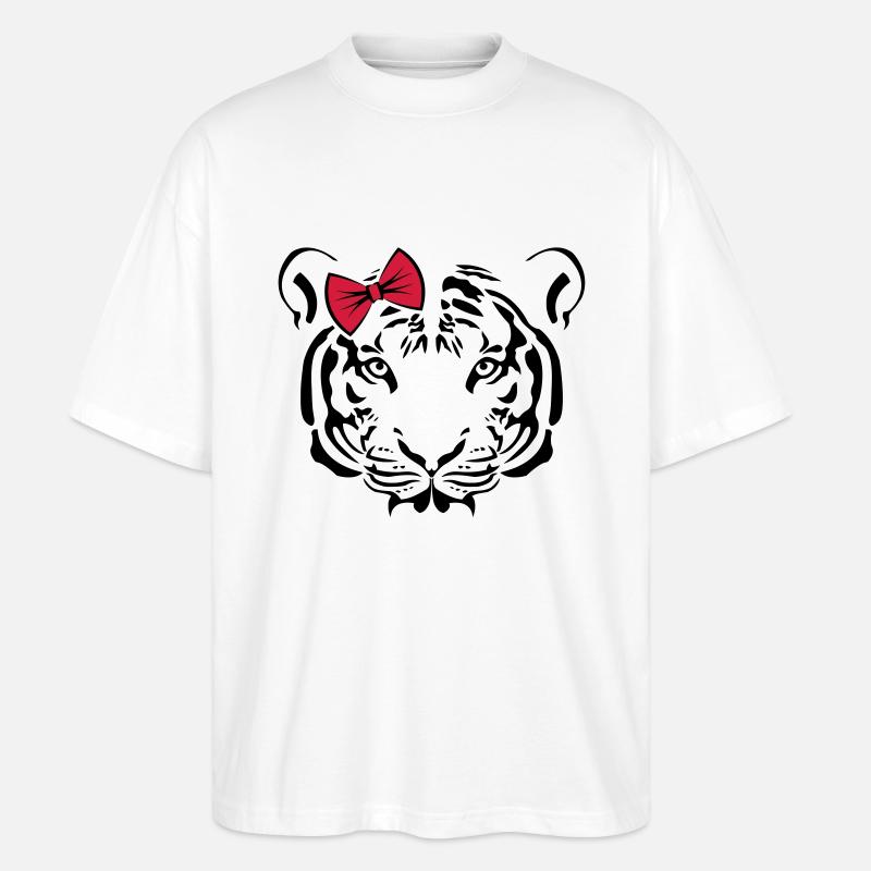 Tiger EDITION cute cute - T-shirt bio Blaster 2.0 coupe oversize Stanley/Stella Unisexe - blanc