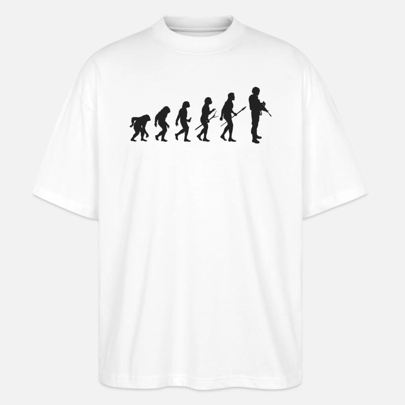 Army Évolution - T-shirt bio Blaster 2.0 coupe oversize Stanley/Stella Unisexe - blanc