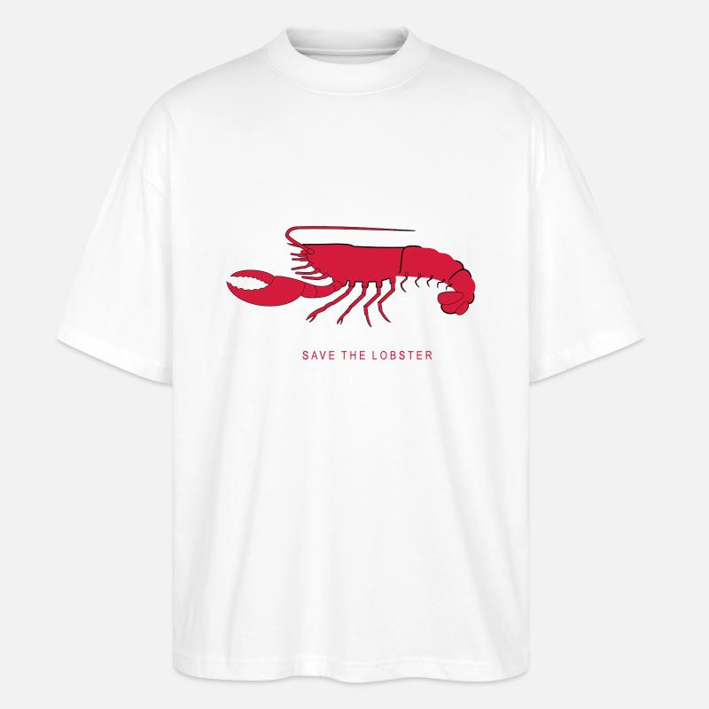 lobster - Stanley/Stella Oversized Unisex Bio T-Shirt Blaster 2.0 - Weiß
