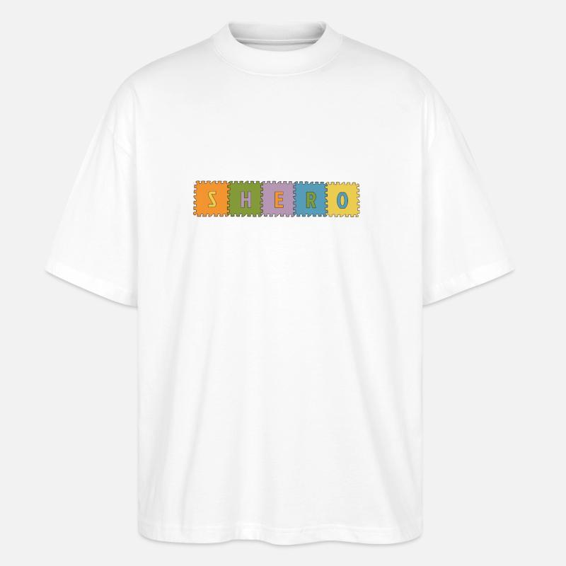 Shero - Stanley/Stella Oversized Unisex Bio T-Shirt Blaster 2.0 - Weiß