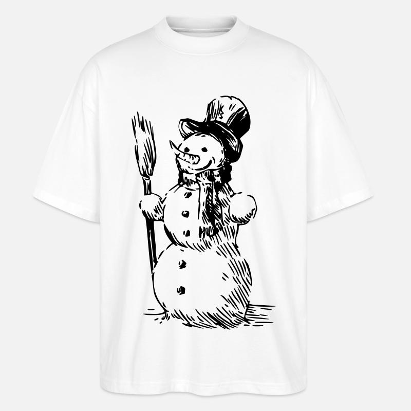 Schneemann - Stanley/Stella Oversized Unisex Bio T-Shirt Blaster 2.0 - Weiß